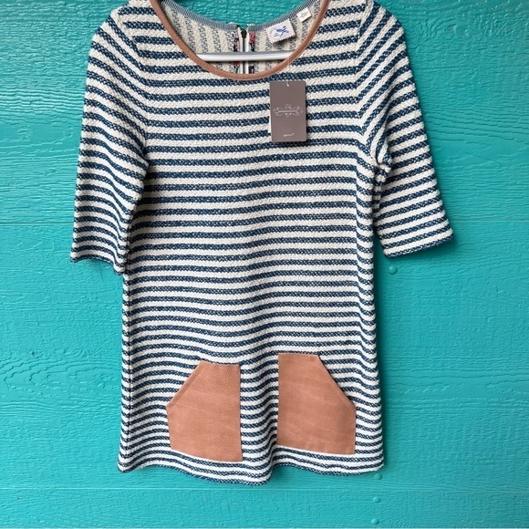 ANTHROPOLOGIE POSTMARK RETRO STRIPED TEXTURED STRIPED TUNIC SIZE XL - Picture 1 of 10